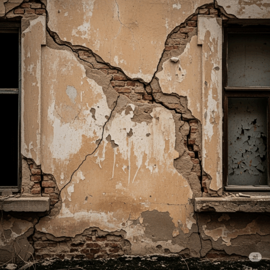 Rachaduras na parede